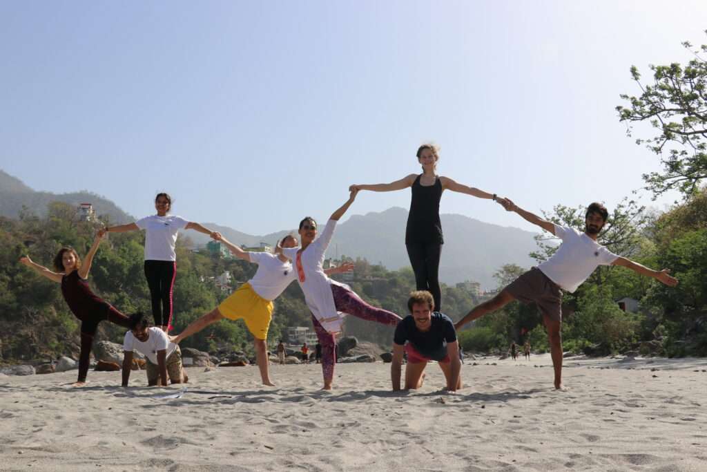 Beach yoga omkar yoga shala