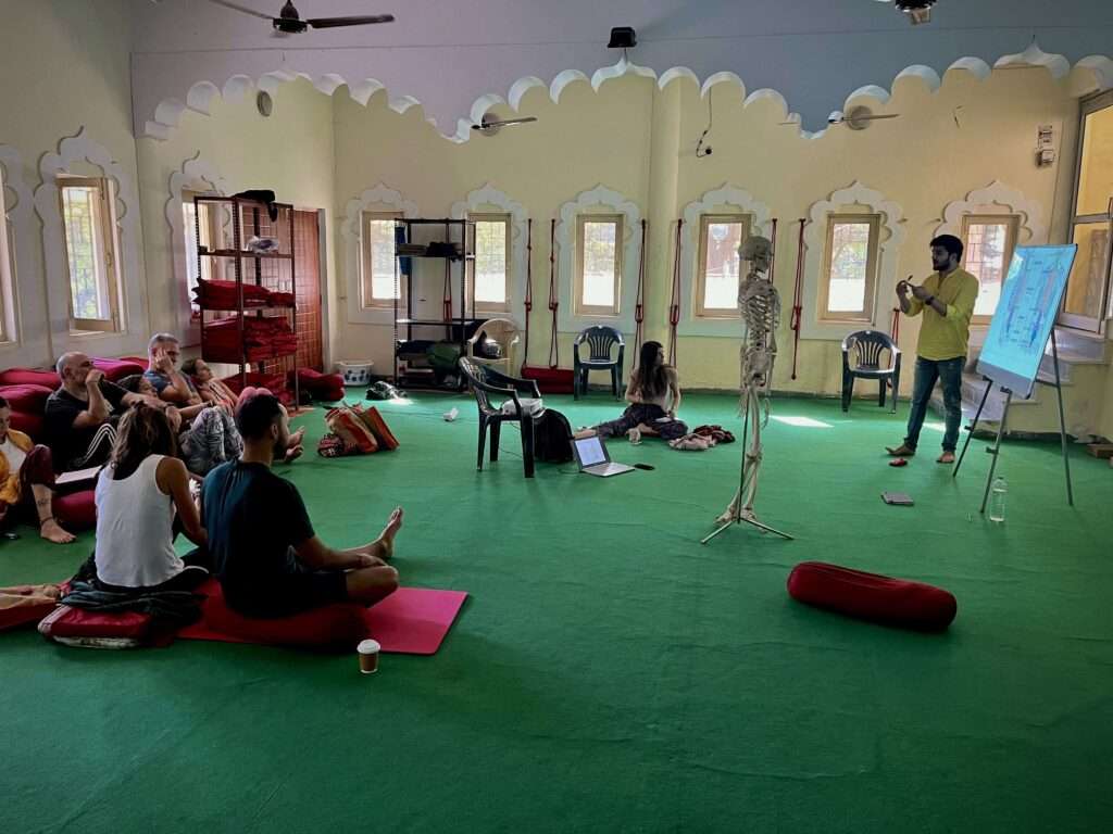 class at omkar yoga shala